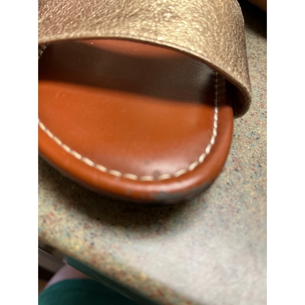 Lucky Artisan Sandals. Gold/tan Ankle Strap Sandals. Women's Size 9.5M - Picture 10 of 10